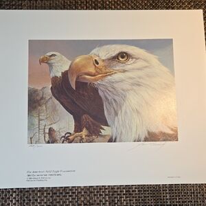 1984 The American Bald Eagle Foundation Conservation Print & Stamp
